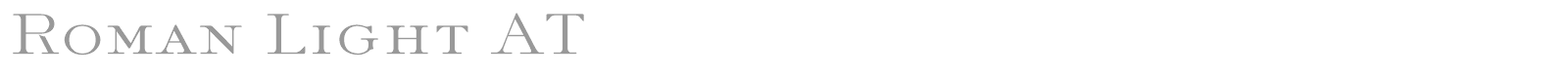 Roman Light AT font preview